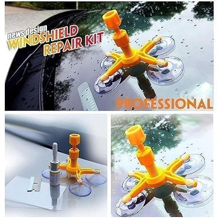 Windscreen Glass Cracking Repair Kit ? DIY Car Windshield Repair Tool ? Fix Chips, Cracks, and Minor Damage

