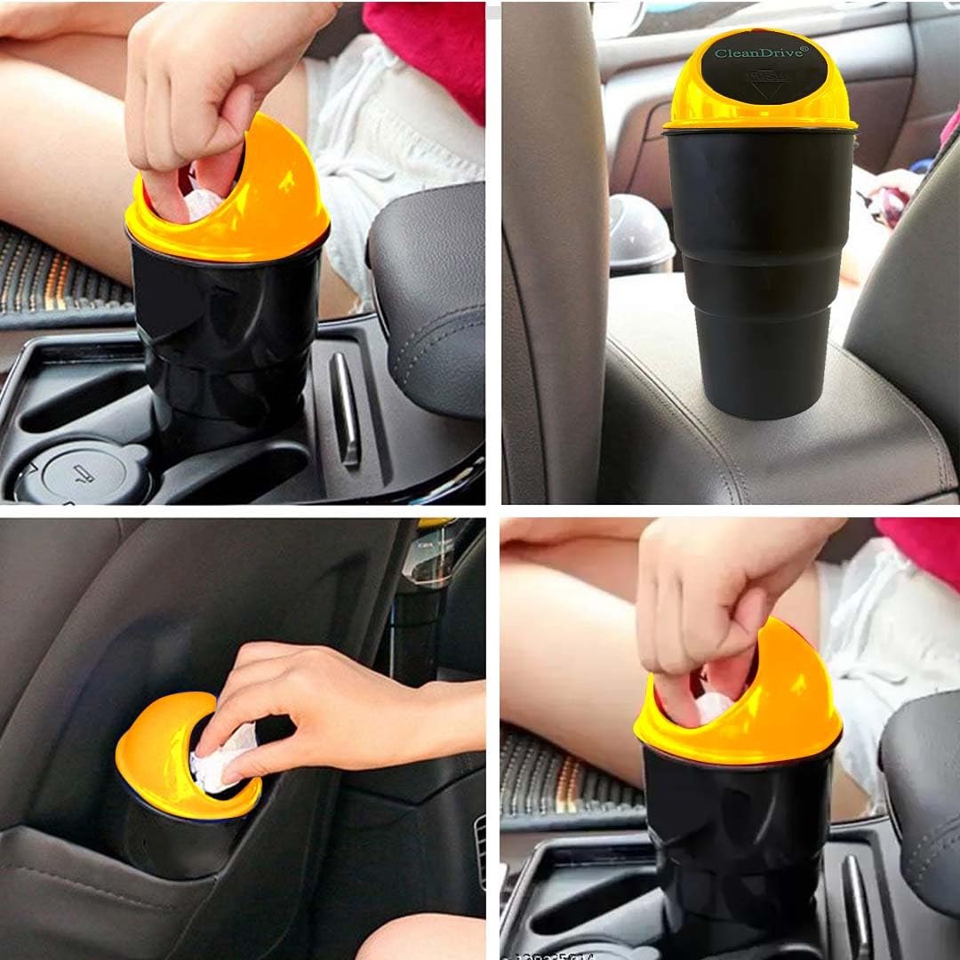 Car Trash Bin ? Compact and Convenient Car Waste Bin ? Keep Your Car Clean and Tidy ? Ideal for Small Spaces

