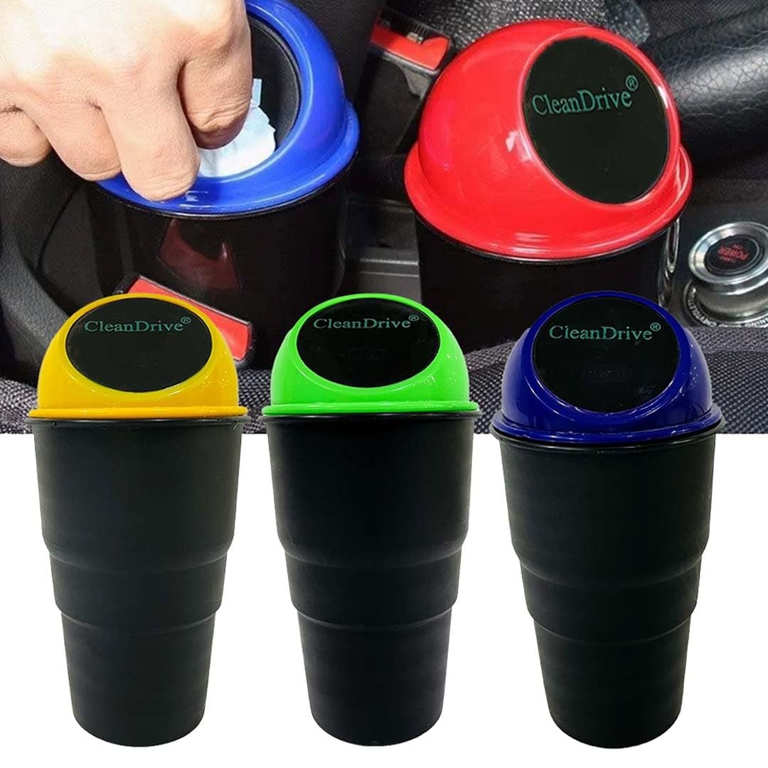 Car Trash Bin ? Compact and Convenient Car Waste Bin ? Keep Your Car Clean and Tidy ? Ideal for Small Spaces

