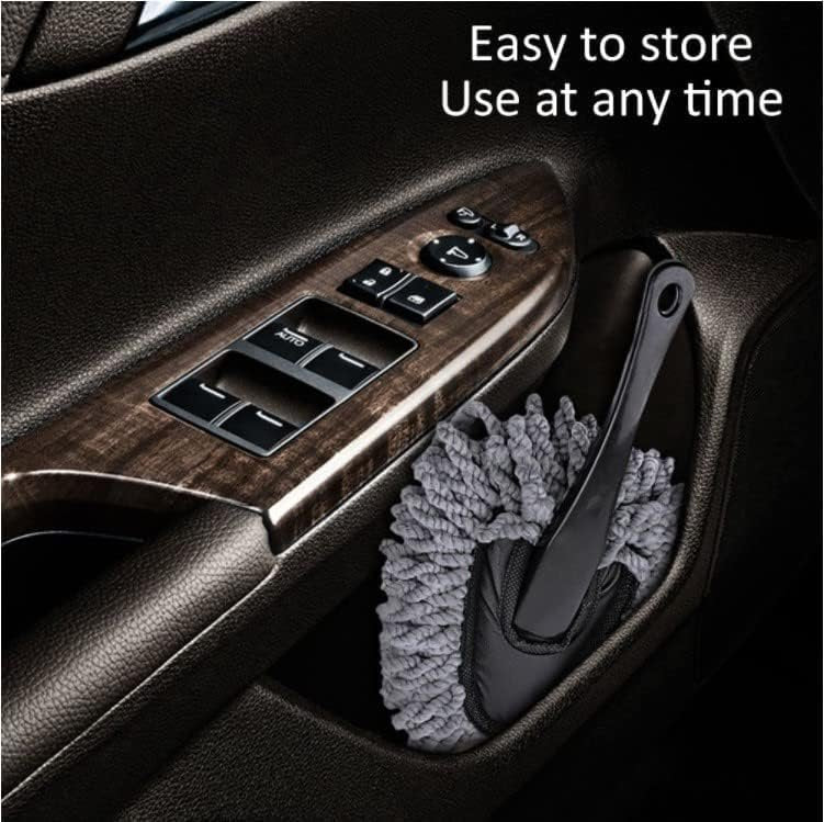 Small Car Duster ? Compact and Soft Microfiber Car Cleaning Duster ? Removes Dust, Dirt, and Debris from Car Interior and Exterior

