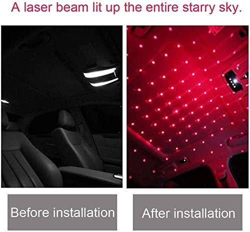 USB LED Car Projector Decorative Light ? Ambient LED Lights for Car Interior ? Customizable Lighting Effects for a Unique Look

