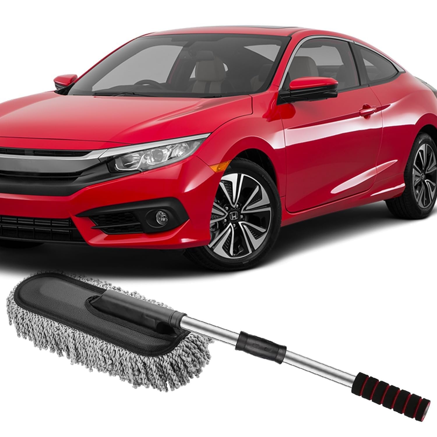 Microfiber Car Duster ? Soft and Gentle Car Cleaning Tool ? Removes Dust and Dirt without Scratching

