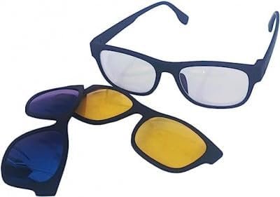 Magic Vision Sunglasses with Magnet Lenses ? Stylish Sunglasses with Detachable Lenses ? UV Protection and Comfort

