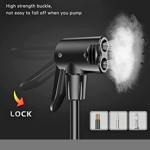 Double Cylinder Foot Pump ? High-Pressure Foot Pump for Tires and Sports Equipment ? Durable and Fast Inflation

