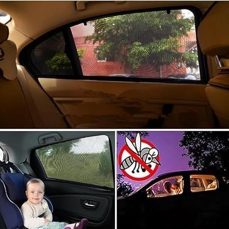 Set of 4 Car Glass Window Covers for Sun ? UV Protection and Heat Resistance ? Keeps Your Car Cool and Comfortable

