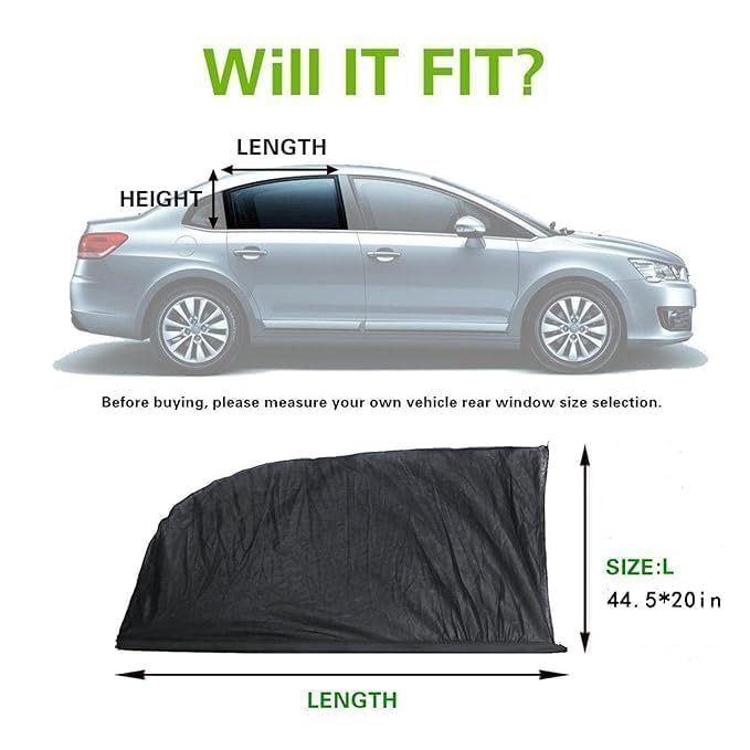 Set of 4 Car Glass Window Covers for Sun ? UV Protection and Heat Resistance ? Keeps Your Car Cool and Comfortable

