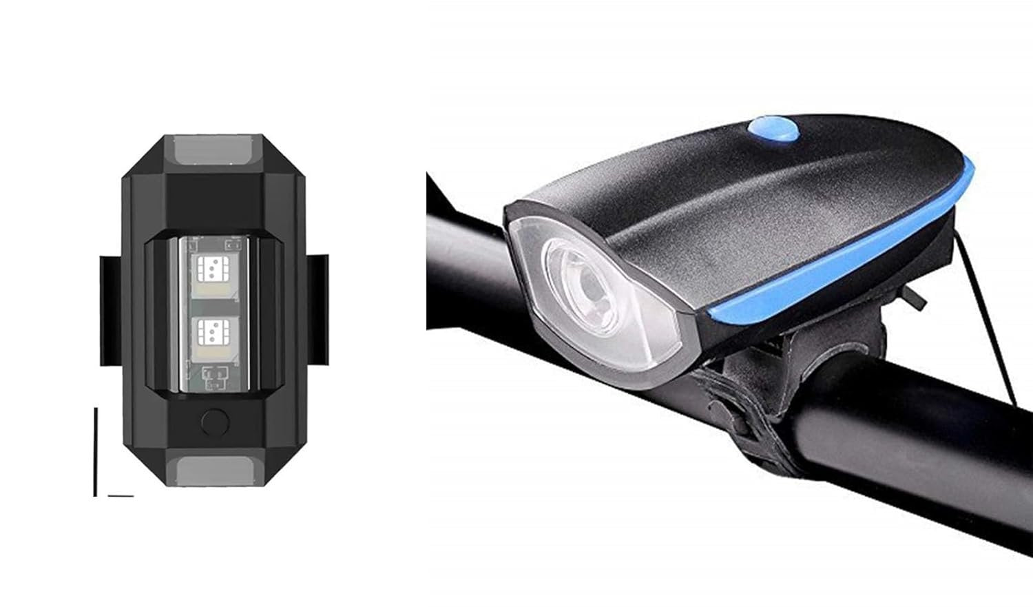 Rechargeable Bicycle LED Light ? Bright and Durable Bike Light ? USB Rechargeable for Night Riding and Safety

