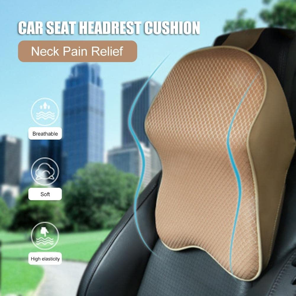 Car Neck Memory Pillow ? Ergonomic Support Pillow for Neck and Head ? Comfortable and Supportive for Long Drives

