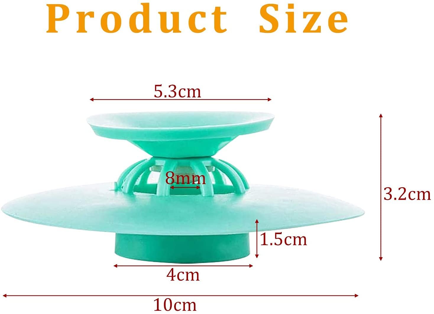 Silicon Sink Stopper - Leak-Proof, Non-Slip, Easy to Install - Fits All Sinks - Durable & Long-Lasting - Perfect for Kitchen & Bathroom 
