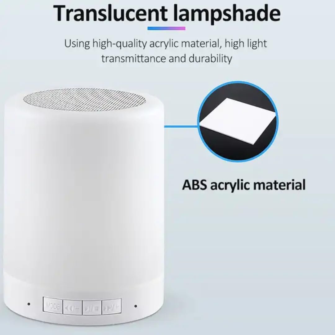 Touch Light Speaker ? Bluetooth Speaker with LED Touch Lights, Portable Wireless Audio and Light Show

