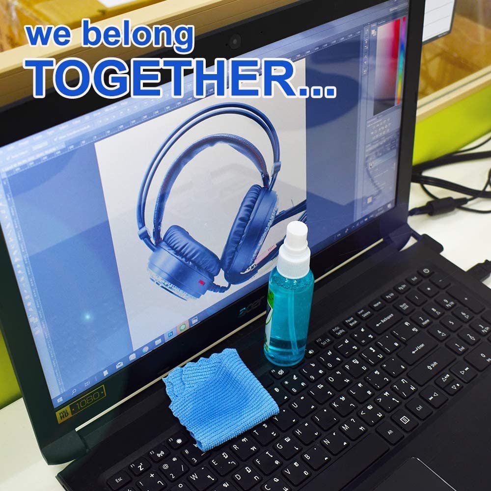 2 in 1 Mobile Screen Cleaning Spray ? Anti-Static, Smudge-Free Cleaner for Phones, Tablets, and Laptops

