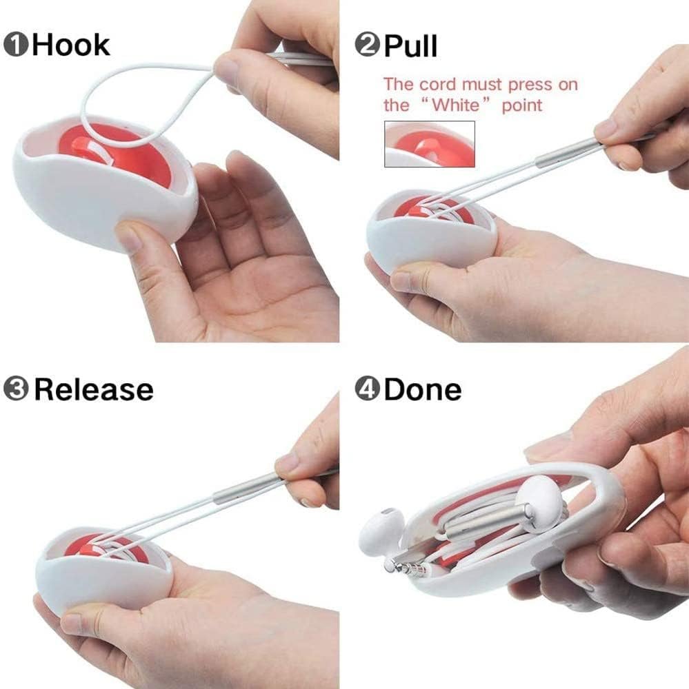 Automatic Wire Winder ? Cord Organizer for Tidy and Tangle-Free Cables, Easy to Use for Earphones, Chargers, and More

