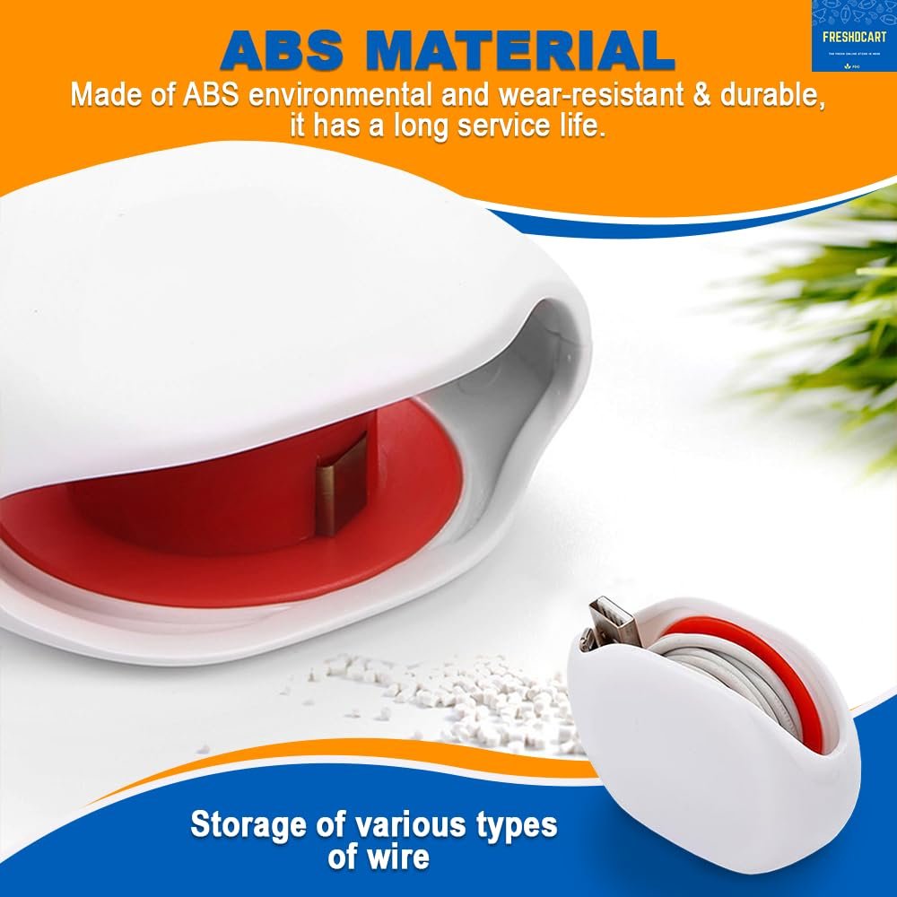 Automatic Wire Winder ? Cord Organizer for Tidy and Tangle-Free Cables, Easy to Use for Earphones, Chargers, and More

