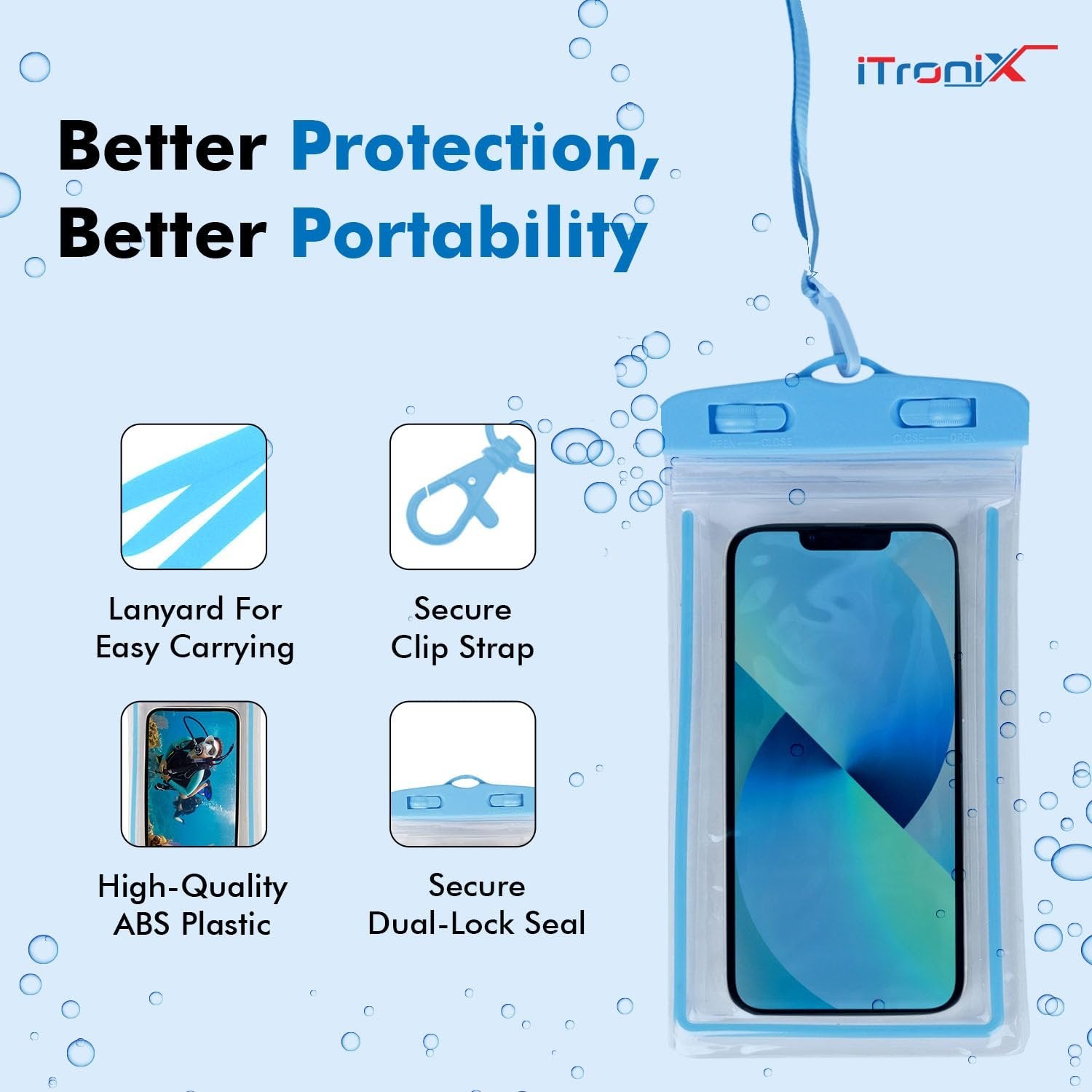 Waterproof Mobile Pouch ? Floating, Fully Sealed Phone Case for Swimming, Hiking, and Outdoor Activities

