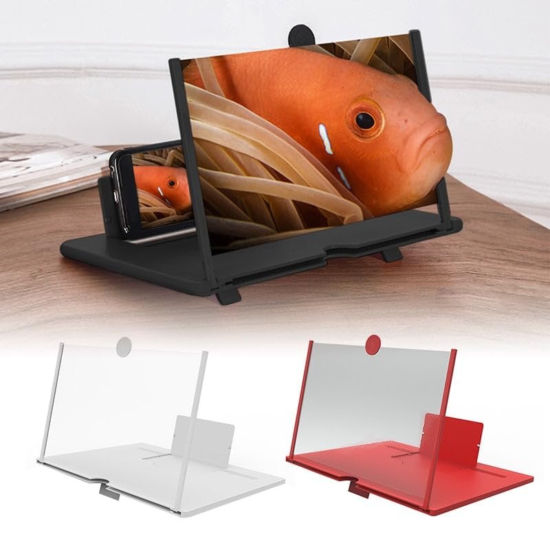 3D HD Mobile Screen Glass Magnifier ? Large Screen Amplifier for Smartphones, Perfect for Watching Movies & Videos

