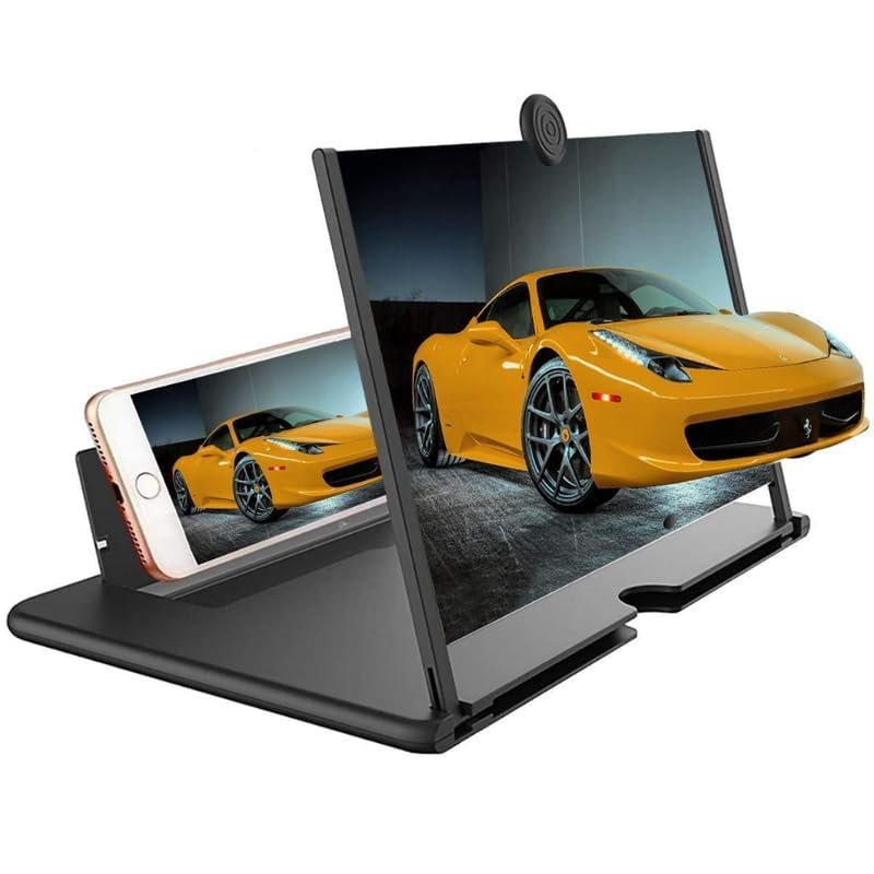 3D HD Mobile Screen Glass Magnifier ? Large Screen Amplifier for Smartphones, Perfect for Watching Movies & Videos

