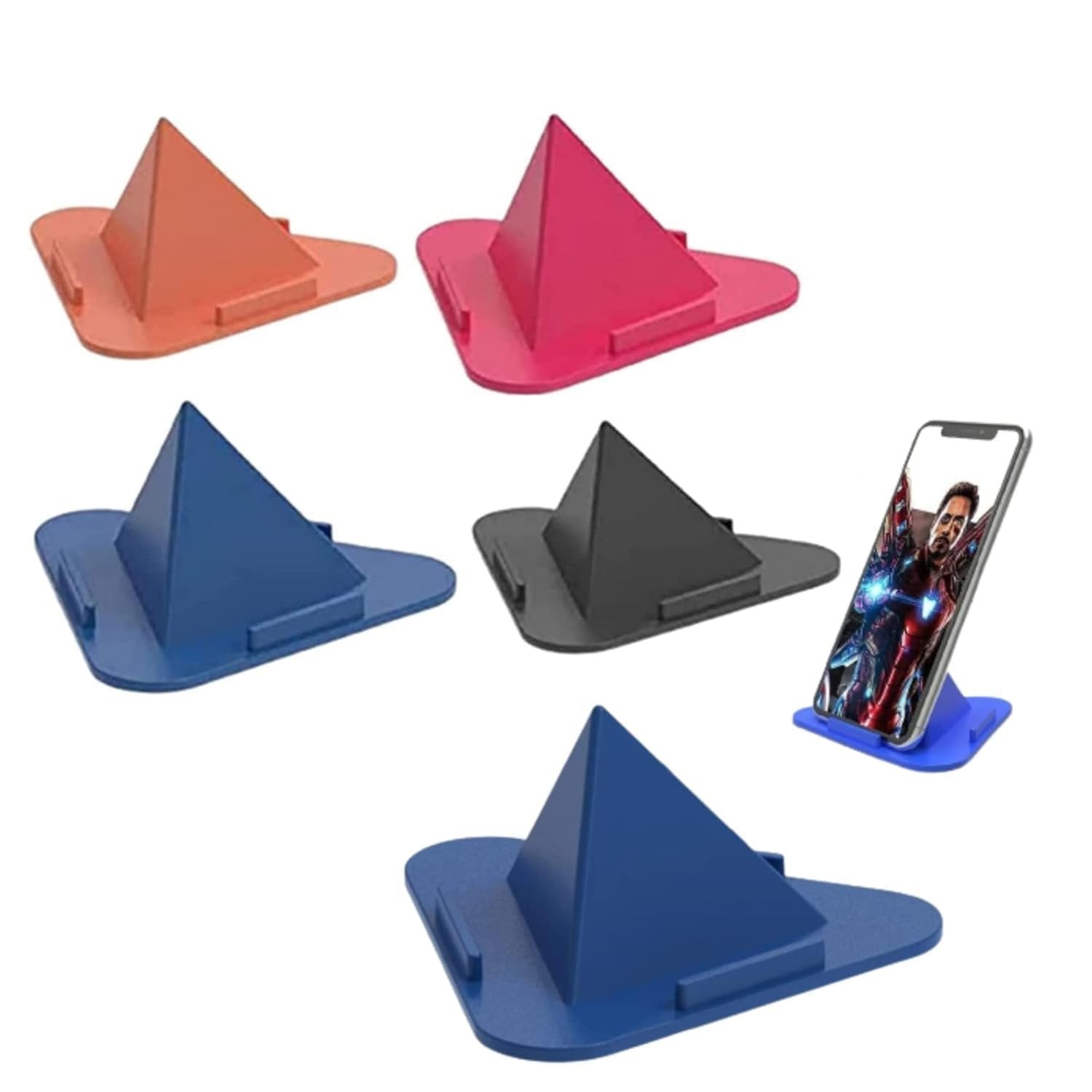 Pyramid Mobile Stand ? Adjustable, Stable Phone Holder for Desk, Office, and Home Use

