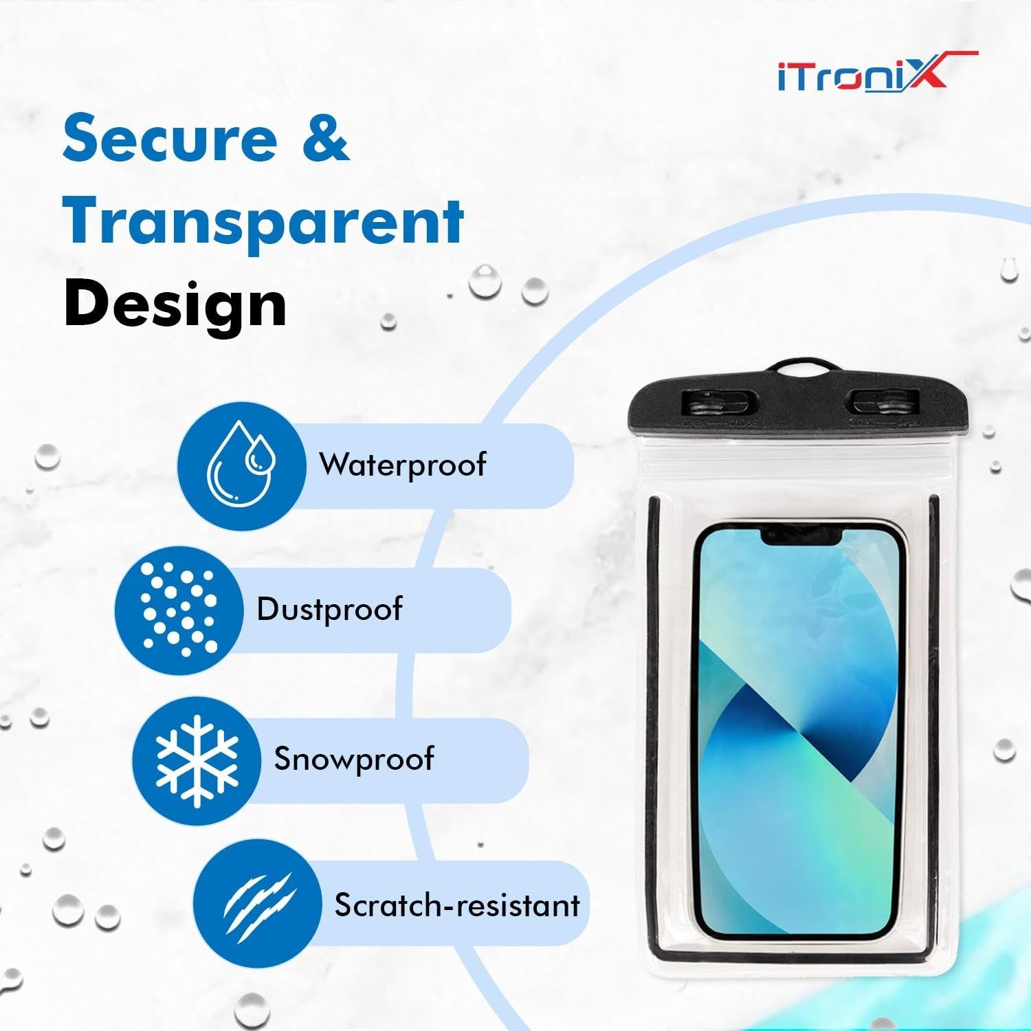Universal Waterproof Mobile Cover Case ? Full Protection for Phones, Dust, Snow, and Water Resistant


