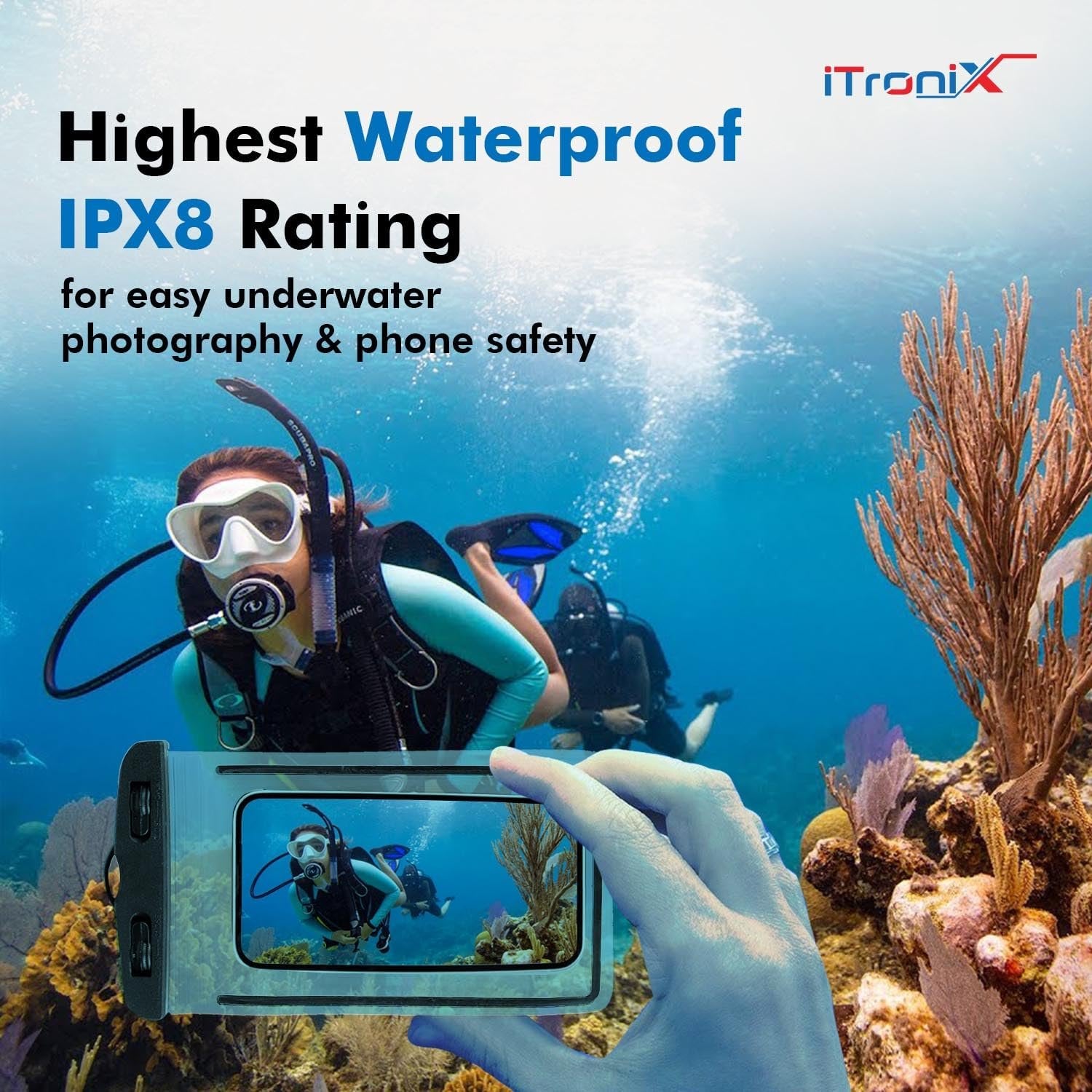 Universal Waterproof Mobile Cover Case ? Full Protection for Phones, Dust, Snow, and Water Resistant

