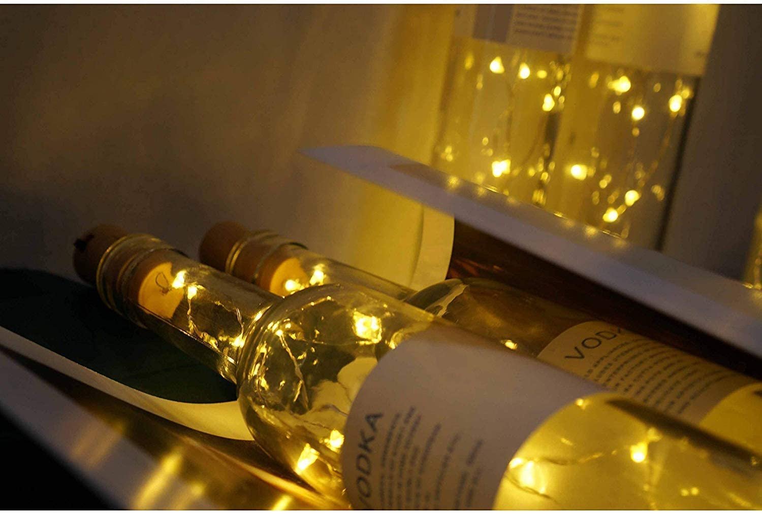 Wine Bottle Light ? LED Cork Fairy String Lights for Bottles, Battery Operated Decorative Lighting for Home, Parties, Weddings & DIY Crafts

