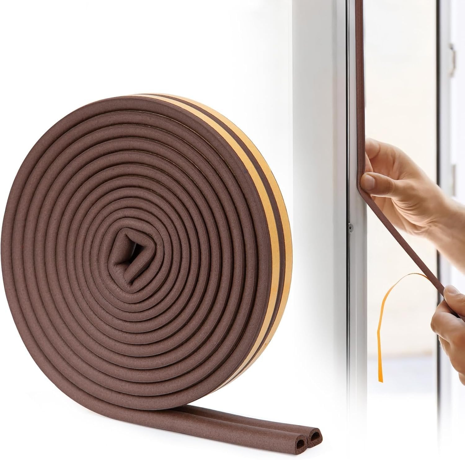 Window Sealing Strips Door ? Weatherproof Adhesive Strip for Doors & Windows, Soundproof & Draft Blocker for Home, Office & Garage

