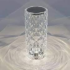 Wireless Crystal Lamp with Remote ? Touch & Remote-Controlled Color-Changing LED Table Lamp, USB Rechargeable, for Home & Bedroom Decor

