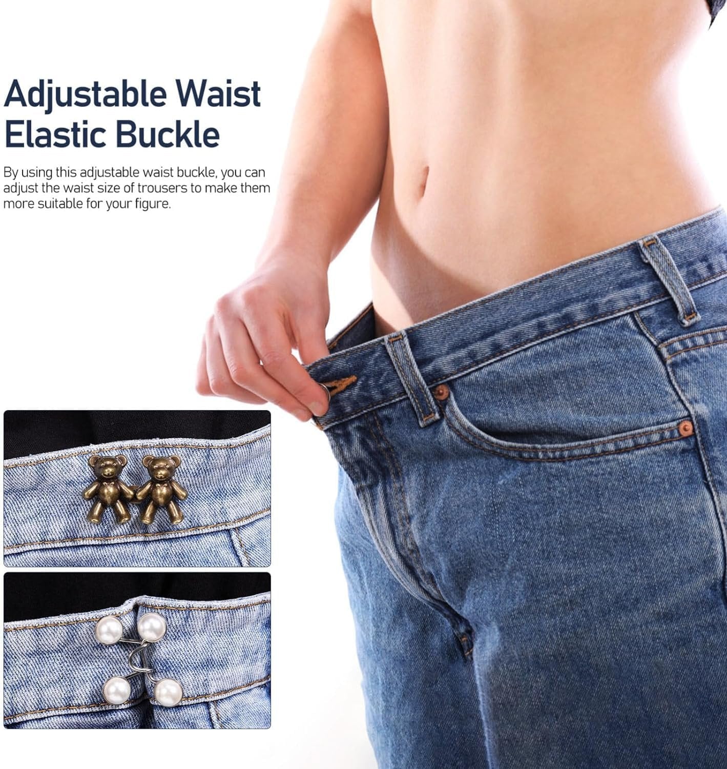 1 Pair Cute Bear Snap Buckles ? Adorable Animal Shaped Buckles for Bags, Clothes & Accessories

