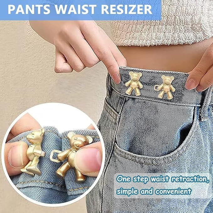 1 Pair Cute Bear Snap Buckles ? Adorable Animal Shaped Buckles for Bags, Clothes & Accessories

