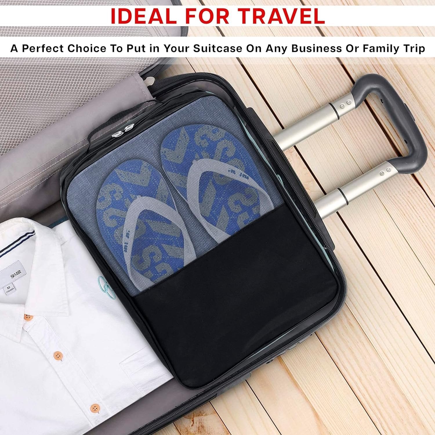 Travel Shoes Pouch ? Compact & Convenient Shoe Storage Bag for Travel, Protect Shoes from Dirt & Damage

