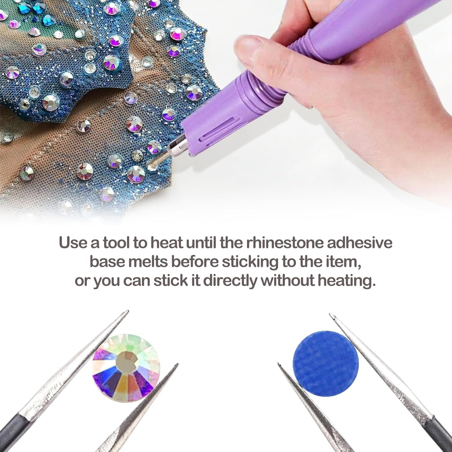 Hot Stones Fix DMS Hotfix FLST Back Crystal Iron-On Garment Crystal ? DIY Rhinestone Heat Transfer for Clothing & Accessories
