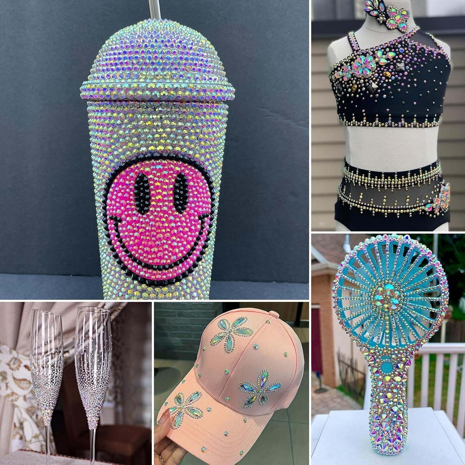 Hot Stones Fix DMS Hotfix FLST Back Crystal Iron-On Garment Crystal ? DIY Rhinestone Heat Transfer for Clothing & Accessories
