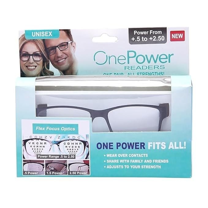 One Power Readers ? Stylish Reading Glasses with Anti-Glare & Comfortable Fit for Men & Women

