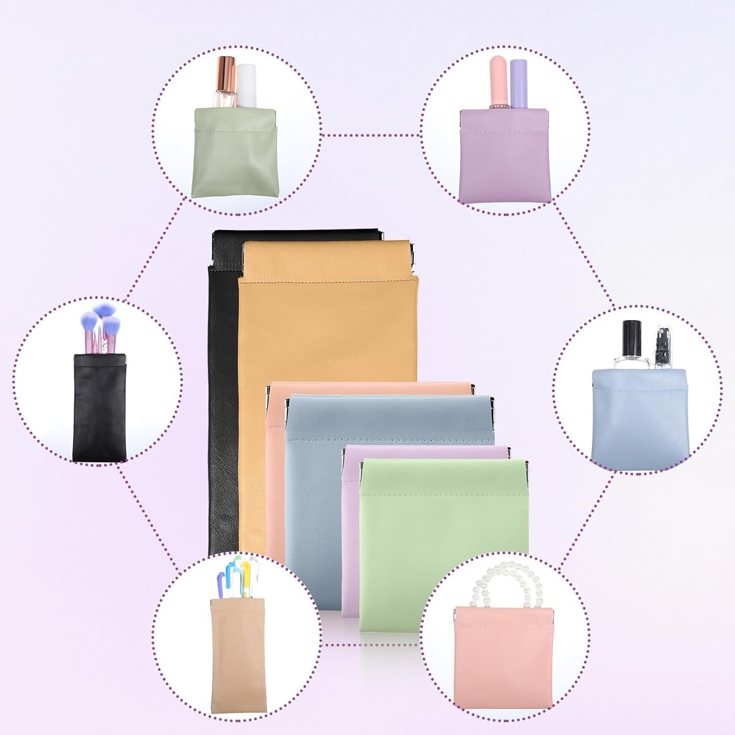 Travel Small Cosmetic Storage Pouch ? Compact & Lightweight Organizer for Makeup, Skincare & Travel Essentials
