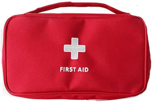 Travel Medicine Pouch Emergency First Aid Kit ? Compact & Portable Medical Organizer for Travel, Camping & Home

