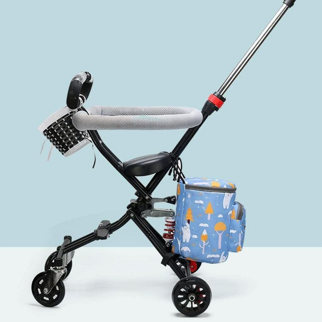 Waterproof Baby Stroller Hanging Bag ? Multi-Pocket Organizer for Diapers, Bottles & Baby Essentials

