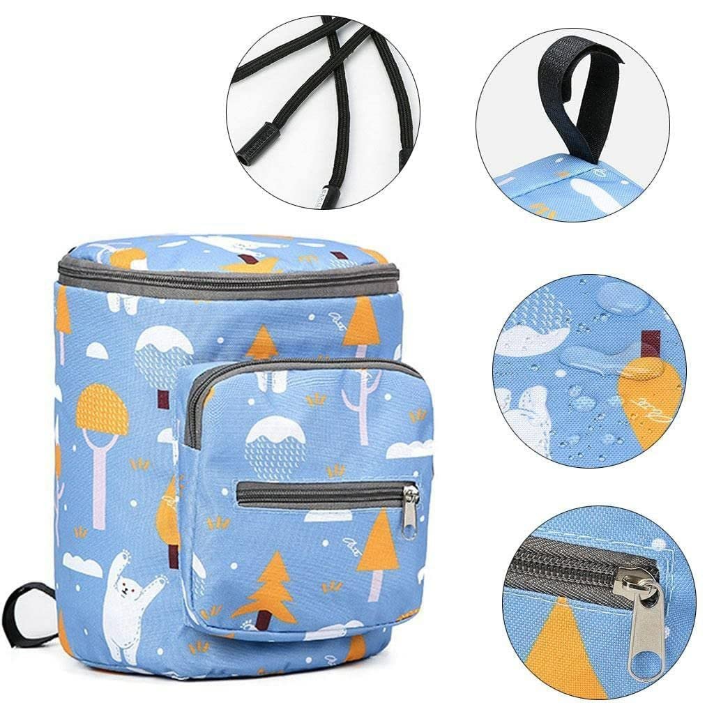 Waterproof Baby Stroller Hanging Bag ? Multi-Pocket Organizer for Diapers, Bottles & Baby Essentials

