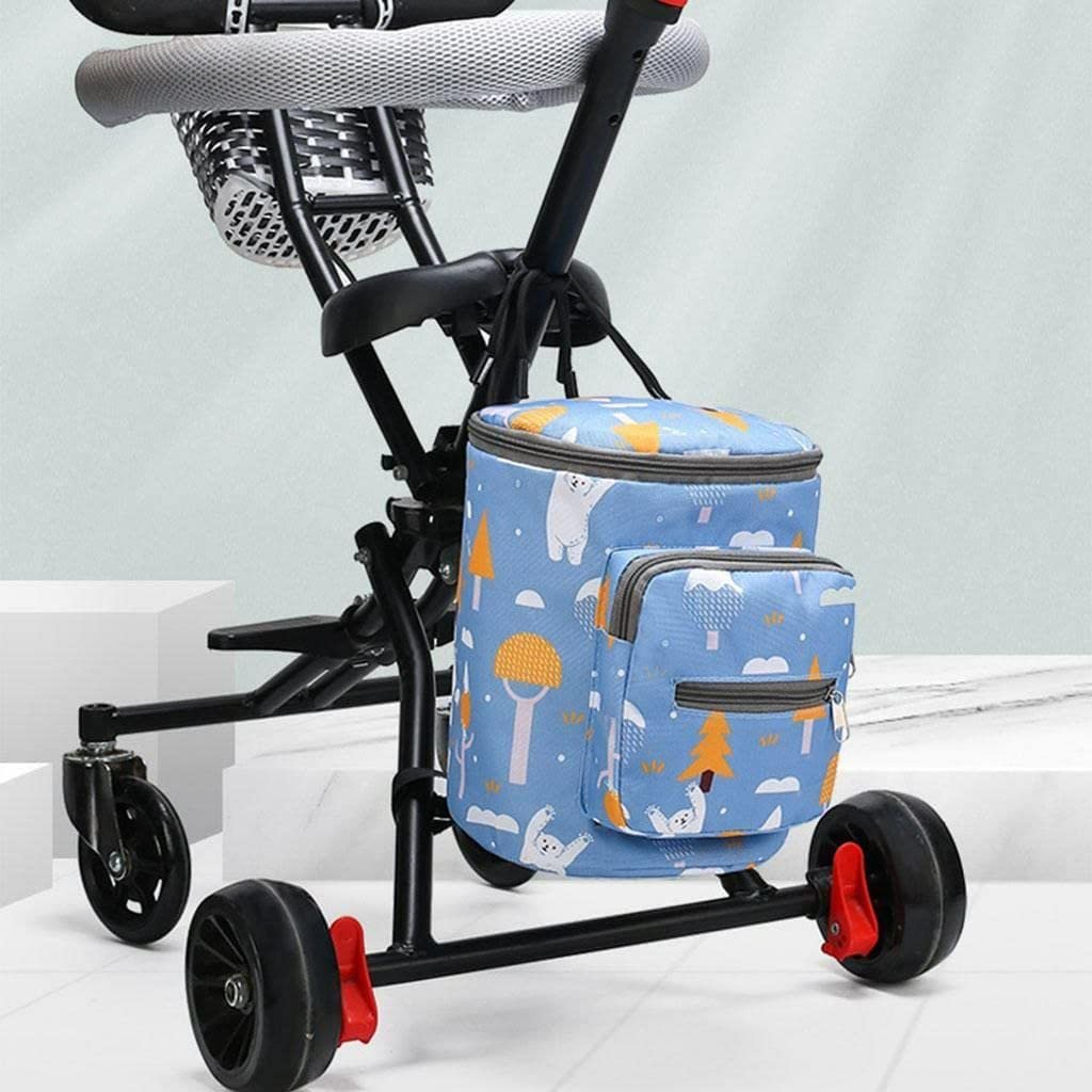 Waterproof Baby Stroller Hanging Bag ? Multi-Pocket Organizer for Diapers, Bottles & Baby Essentials

