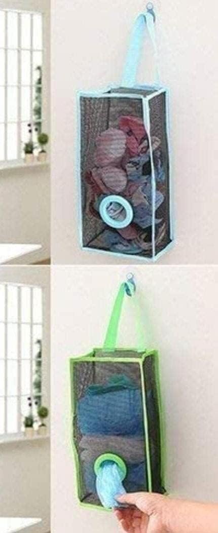 Garbage Storage Bag ? Compact Waste Organizer for Kitchen, Car, Desk & Travel Use

