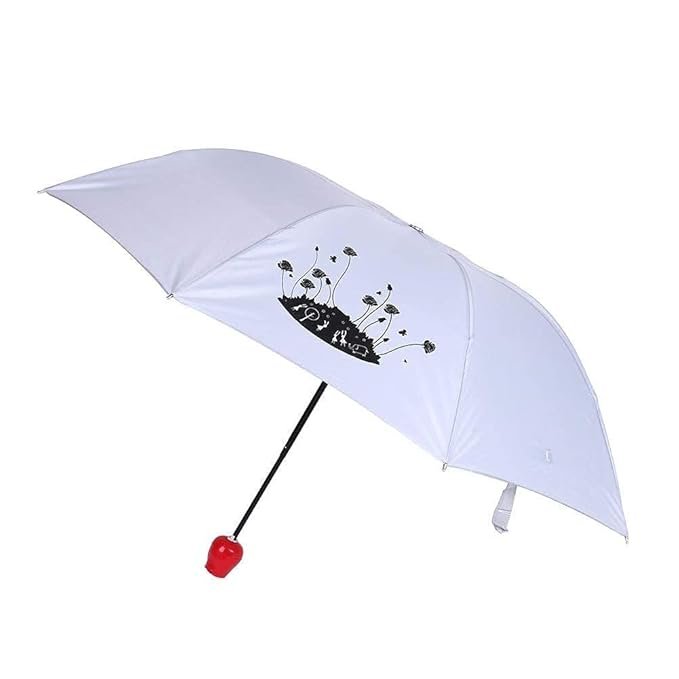 Rose Umbrella ? Elegant Floral Folding Umbrella for Women with UV Protection

