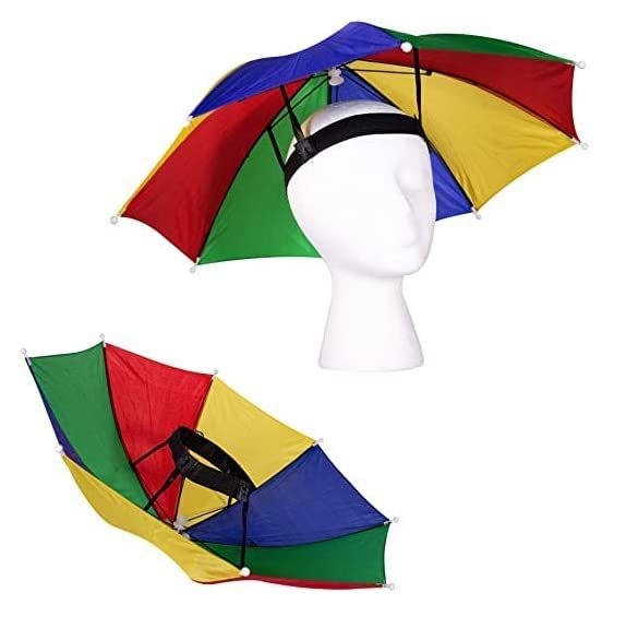 Headwear Umbrella ? Hands-Free Umbrella Hat for Sun & Rain Protection


