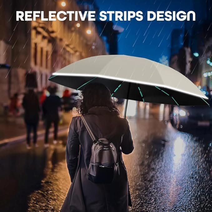 Automatic Open Close Umbrella ? Windproof Travel Folding Umbrella with One-Touch Operation

