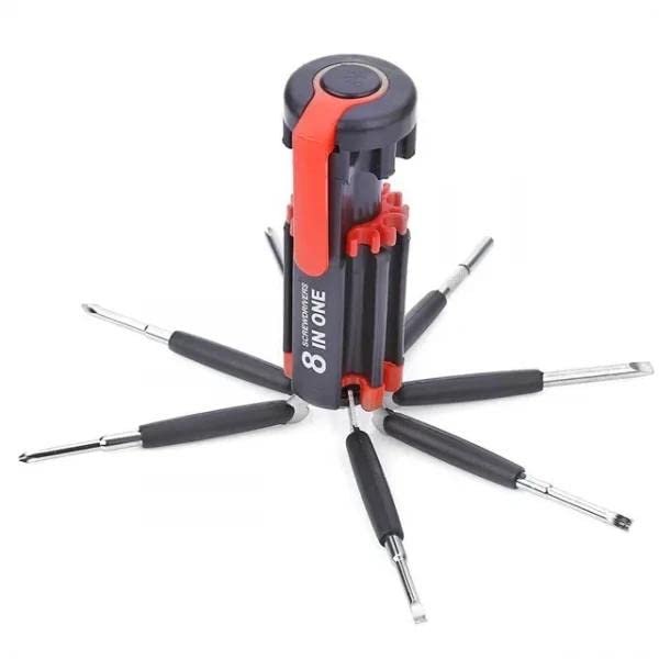 8 in 1 Screwdriver Set ? Multi-Bit Magnetic Tool with Interchangeable Heads for Home & Electronics

