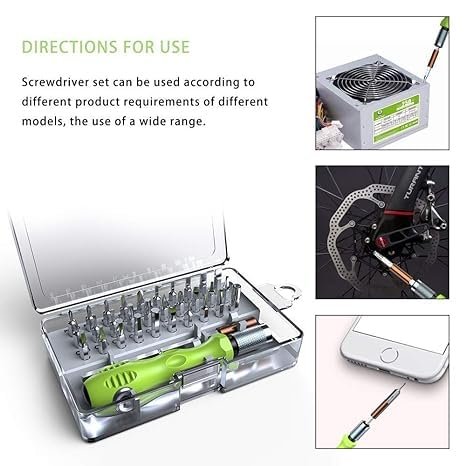 32 in 1 Mini Screwdriver Set ? Precision Repair Toolkit for Mobile, Eyewear, Laptop & Electronics

