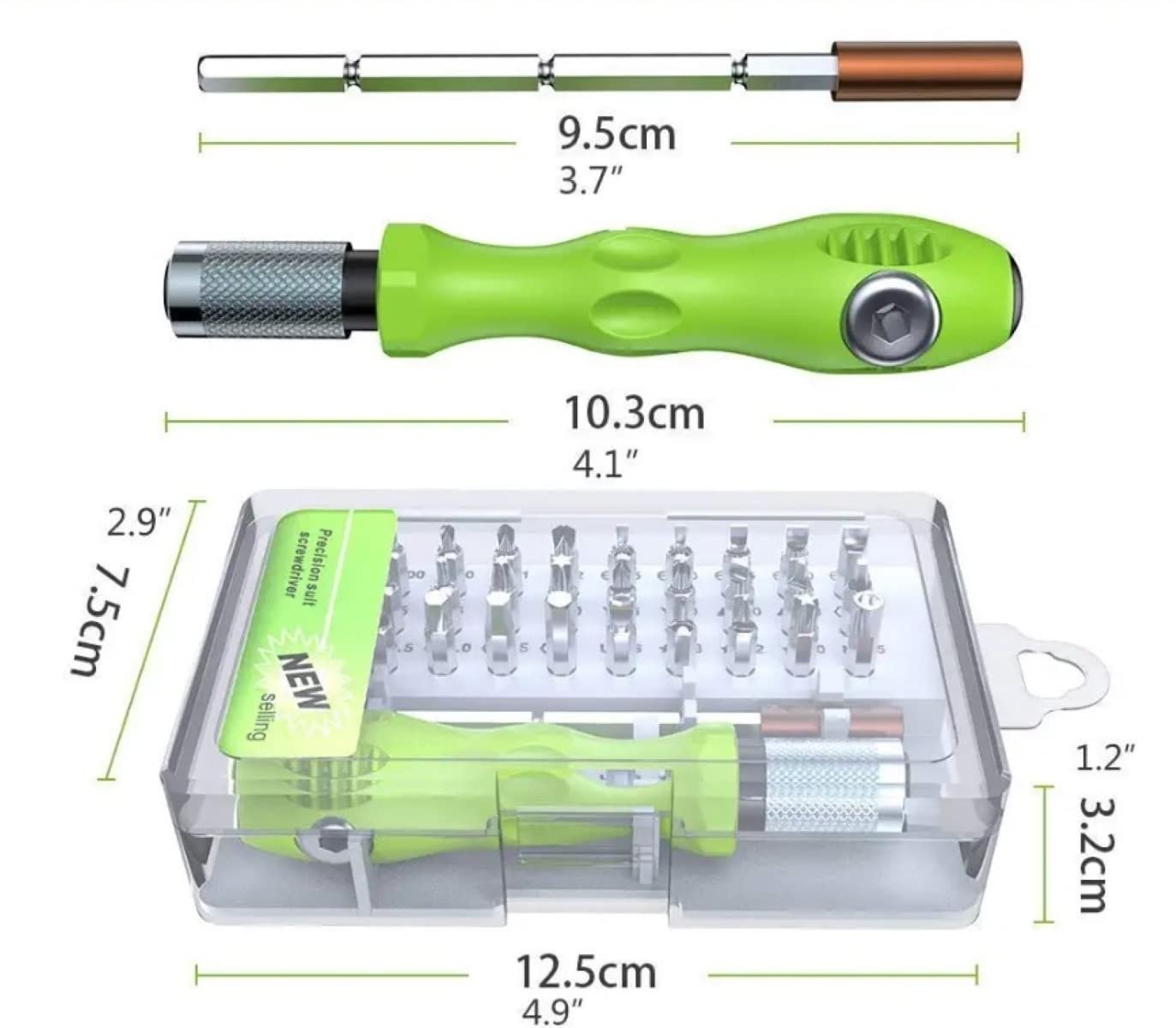 32 in 1 Mini Screwdriver Set ? Precision Repair Toolkit for Mobile, Eyewear, Laptop & Electronics

