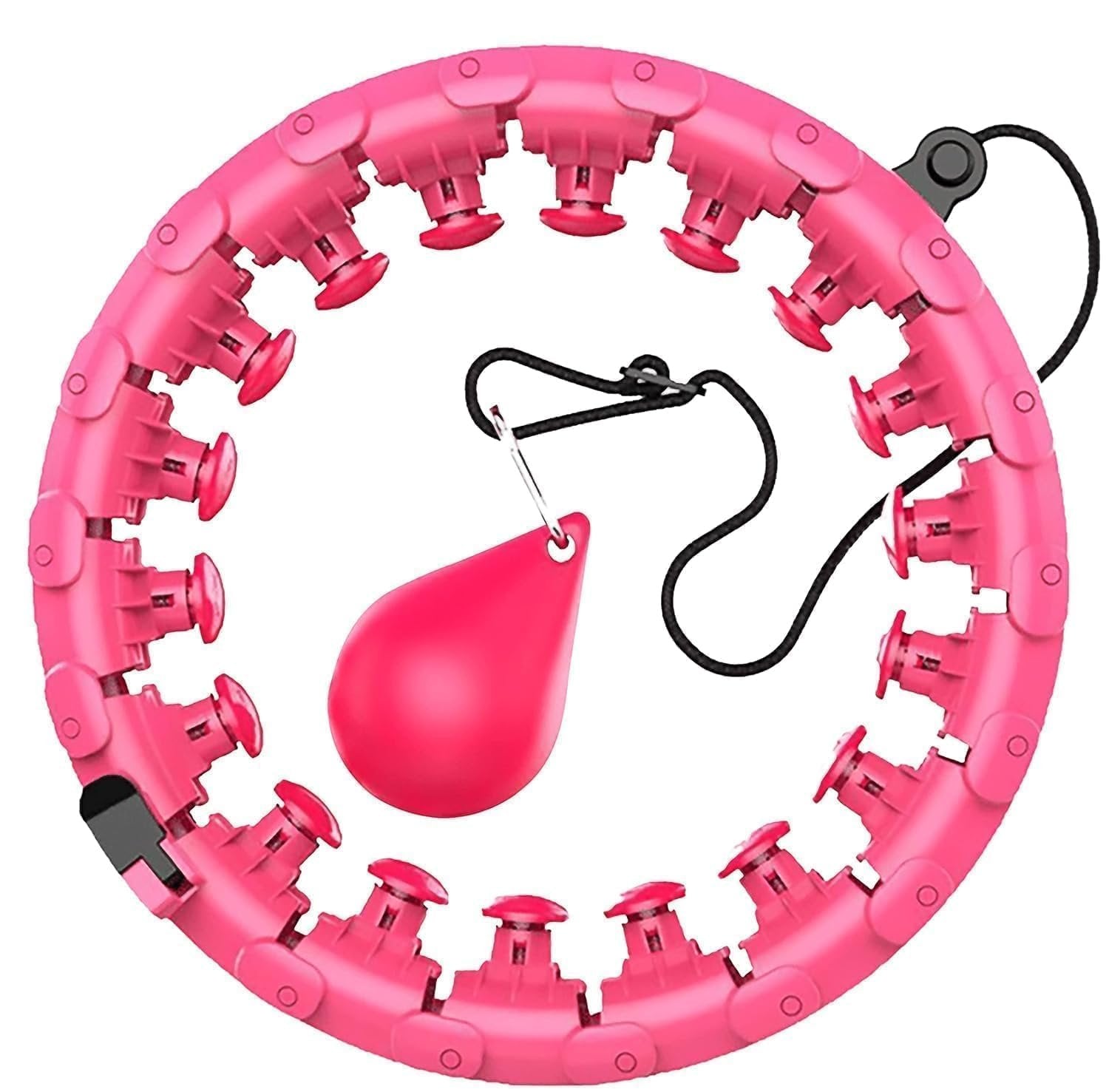 Hula Hoop Exercise  Weighted Fitness Hoop for Core, Waist, and Full Body Workout