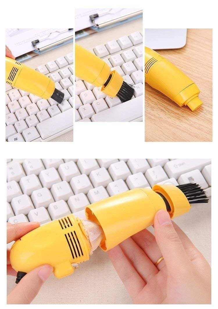 Desktop Vacuum Cleaner ? Compact and Powerful USB Rechargeable Vacuum for Cleaning Keyboards, Desks, and Small Spaces

