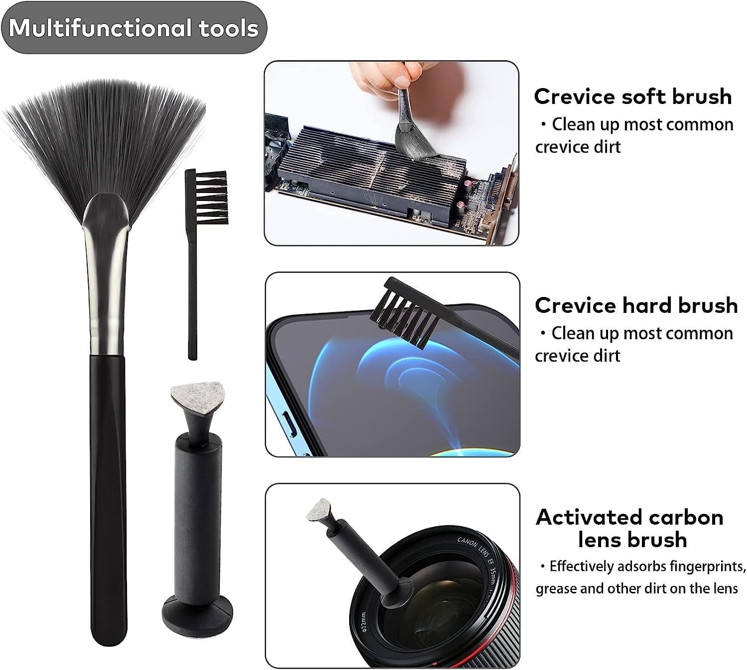 18-in-1 Smart Cleaning Kit Tool Set ? Comprehensive Cleaning Tools for Electronics, Keyboards, Laptops, and More

