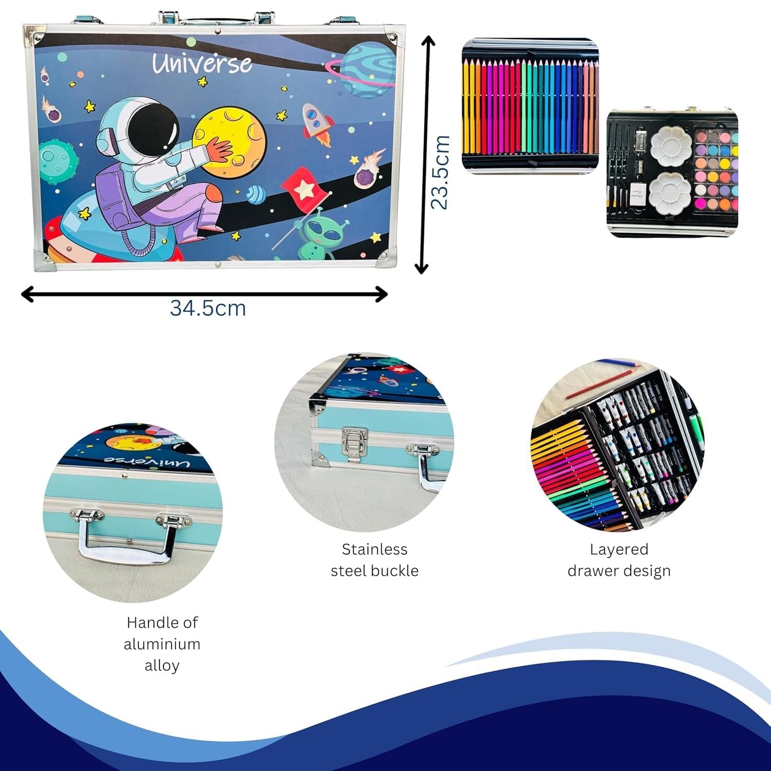 Space Stationary Kit ? Fun and Educational Stationery Set with Space-Themed Items for Kids

