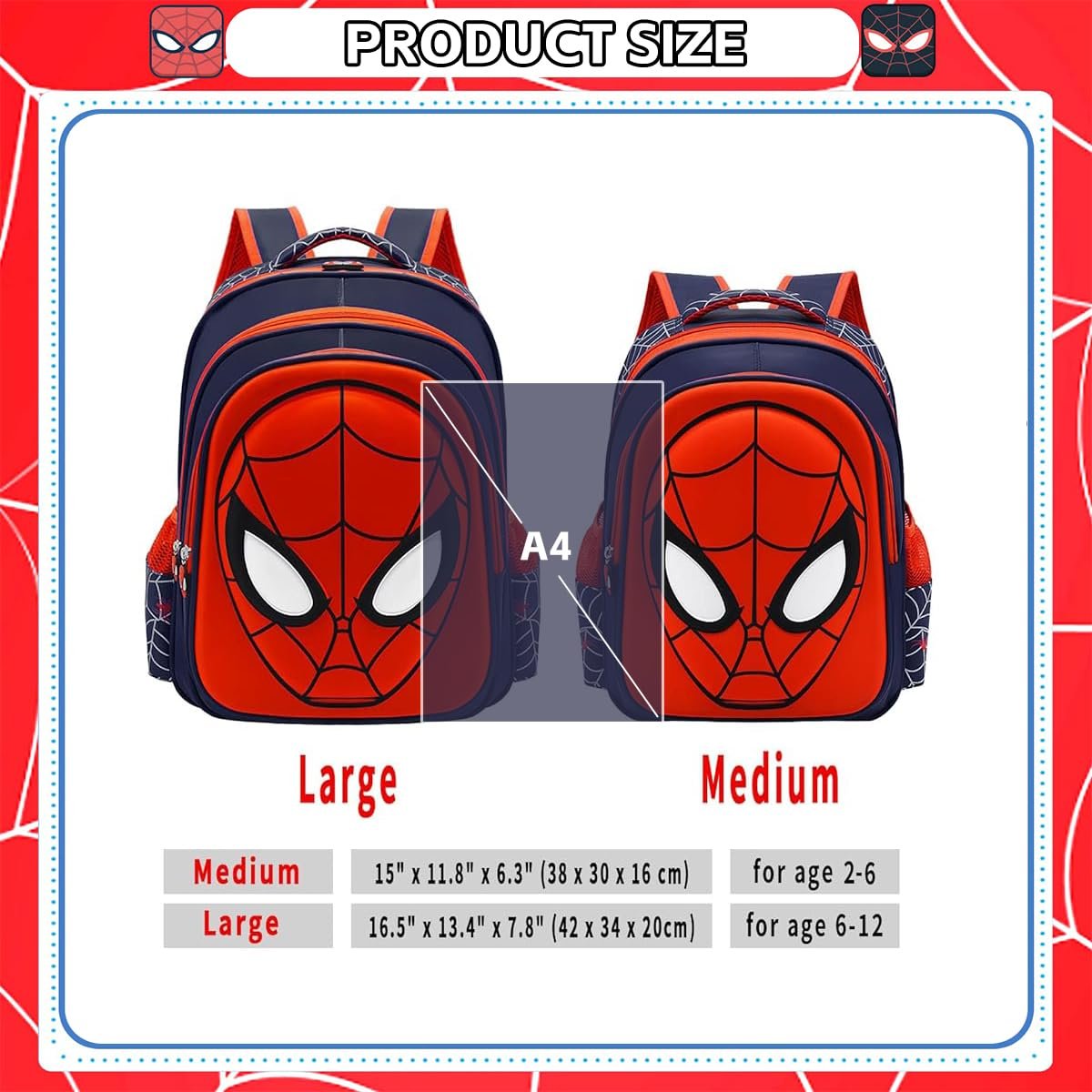 Kids 3D 3 Layer Backpack School Bag ? Durable, Spacious Backpack with Fun 3D Design for Boys and Girls

