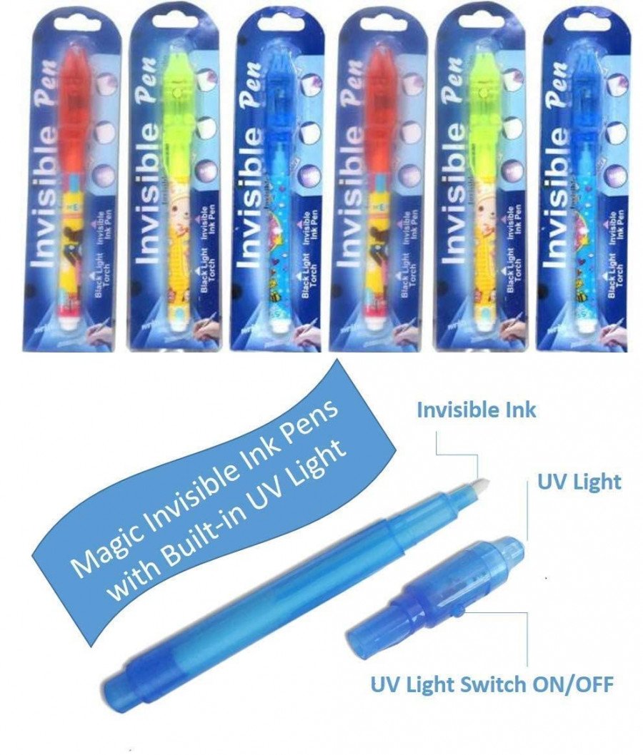 Invisible Pen for Kids ? Fun and Secret Writing Pen with UV Light for Hidden Messages and Secret Codes

